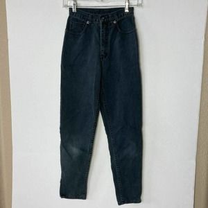 Vtg L.A. Gear Juniors High Waist Black Jeans 80s